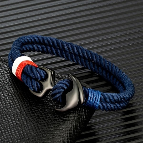 Sapphire Anchor Bracelet