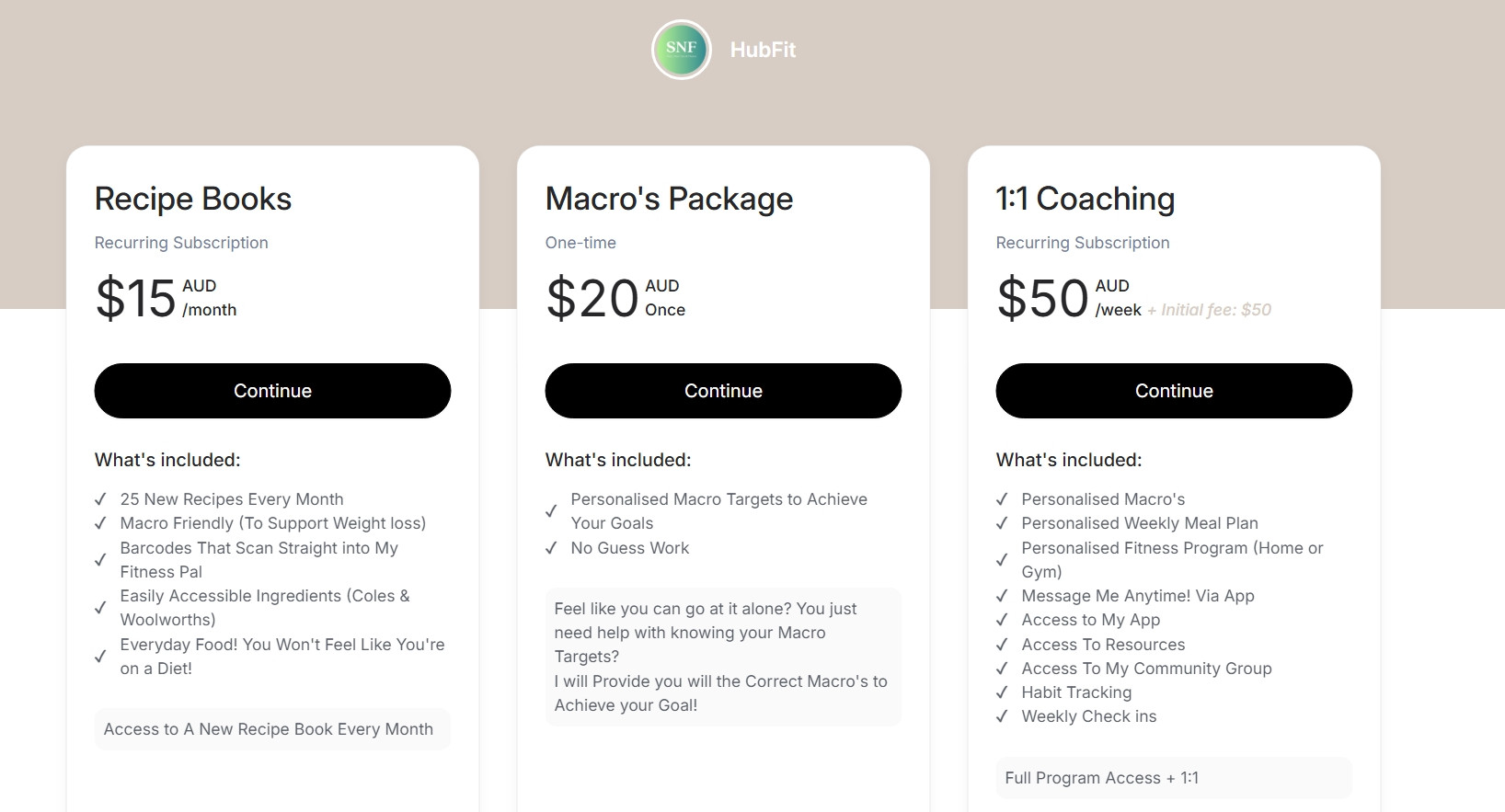 Packages i Offer