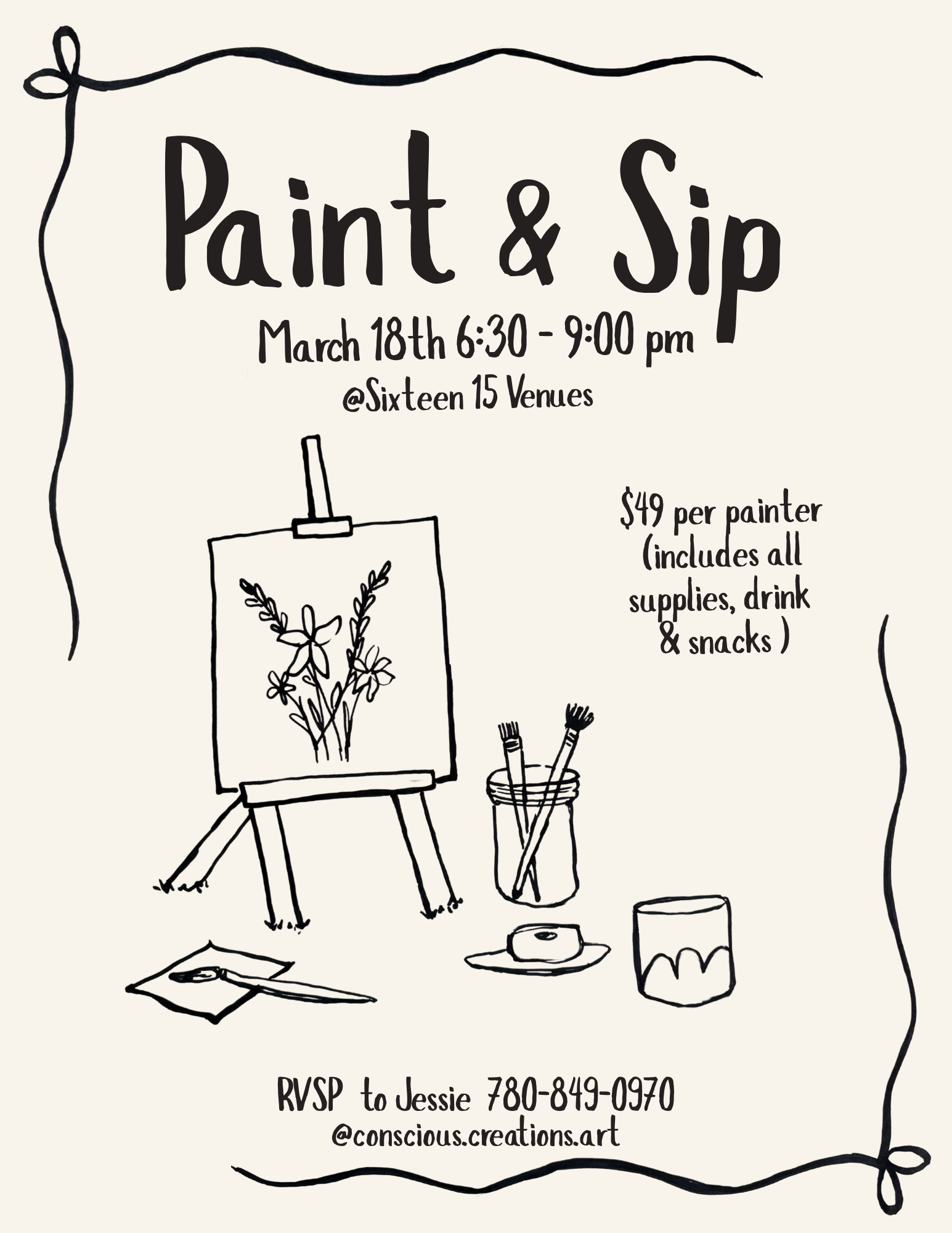 Paint & Sip / Sixteen 15 Venue