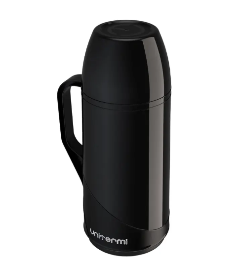 Garrafa Térmica De Mesa Café Roma 0,5 Litro Unitermi 500ml Alça Tampa Copo mesa Rolha leite água