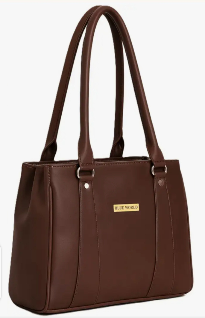 Classic Brown Structured Handbag