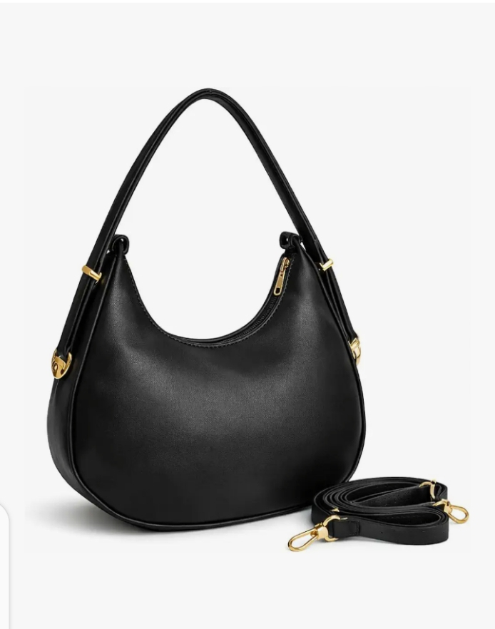 Sleek Black Everyday Tote Bag